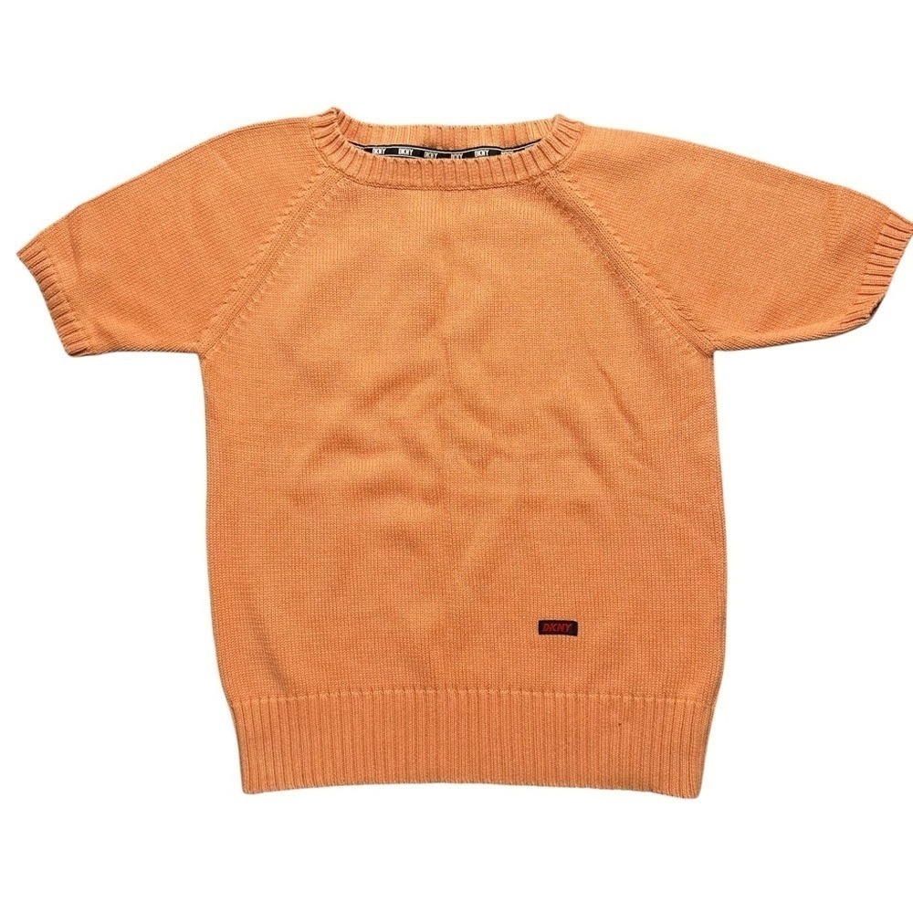 DKNY Jeans orange knitted top